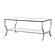 Saide Rectangular Coffee Table with Mirrored Shelf Chrome by Coaster