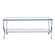 Saide Rectangular Coffee Table with Mirrored Shelf Chrome by Coaster
