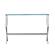 Saide Rectangular Sofa Table w/Mirrored Shelf Chrome by Coaster
