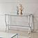 Saide Rectangular Sofa Table w/Mirrored Shelf Chrome by Coaster