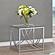 Lille Glass Top Square End Table Accents Chrome by Coaster
