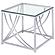 Lille 2-piece Glass Top Coffee and End Sofa Table Set Chrome by Coaster