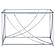 Lille Glass Top Rectangular Sofa Table Accents Chrome by Coaster