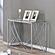 Lille Glass Top Rectangular Sofa Table Accents Chrome by Coaster