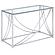 Lille Glass Top Rectangular Sofa Table Accents Chrome by Coaster