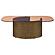 Morena Rectangular Coffee Table with Tawny Tempered Glass Top Brushed Bronze by Coaster