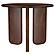 Dale Round Solid Mango Wood Side End Table Brown by Coaster