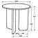 Dale Round Solid Mango Wood Side End Table Brown by Coaster
