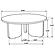 Dale Round Solid Mango Wood Coffee Table Brown by Coaster