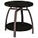 Dacre Round End Table Dark Grey and Black Nickel by Coaster