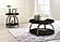 Dacre Round Coffee Table Dark Grey and Black Nickel by Coaster