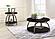 Dacre 2-piece Round Coffee and End Table Set Dark Charcoal by Coaster