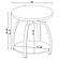 Dacre 2-piece Round Coffee and End Table Set Dark Charcoal by Coaster