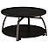 Dacre Round Coffee Table Dark Grey and Black Nickel by Coaster
