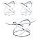 Warren 3-piece Occasional Set Chrome and Clear by Coaster