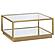 Renee 2-piece Square Occasional Set Rose Brass by Coaster