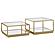 Renee 2-piece Square Occasional Set Rose Brass by Coaster