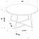 Hugo Round Coffee Table White and Matte Black by Coaster