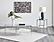 Cadee Round Glass Top Coffee Table White and Chrome by Coaster