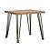 Zander End Table with Hairpin Leg Natural and Matte Black by Coaster