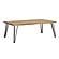 Zander Coffee Table with Hairpin Leg Natural and Matte Black by Coaster