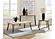 Zander Sofa Table w/Hairpin Leg Natural and Matte Black by Coaster