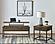 Byers Square 1-drawer End Table Brown Oak and Sandy Black by Coaster