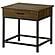 Byers Square 1-drawer End Table Brown Oak and Sandy Black by Coaster