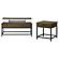 Byers 2-piece Lift Top Coffee and End Table Set Brown Oak by Coaster