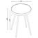 Kaelyn Round Mirror Top End Table Gold by Coaster
