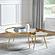 Kaelyn 2-piece Mirror Top Nesting Coffee Table Mirror and Gold by Coaster