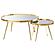 Kaelyn 3-piece Round Coffee and End Table Set Gold by Coaster