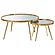 Kaelyn 2-piece Mirror Top Nesting Coffee Table Mirror and Gold by Coaster
