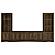 Laughlin 3-shelf Engineered Wood Media Tower Dark Pine by Coaster