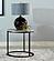 Lainey Faux Marble Round Top End Table Grey and Gunmetal by Coaster