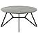 Hadi Round SmartTop Coffee Table Cement and Gunmetal by Coaster
