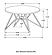 Hadi Round SmartTop Coffee Table Cement and Gunmetal by Coaster