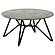 Hadi 2-piece Round SmartTop Coffee and End Table Set Cement and Gunmetal by Coaster