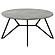 Hadi 2-piece Round SmartTop Coffee and End Table Set Cement and Gunmetal by Coaster
