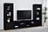 Jupiter 3-piece Entertainment Center 79-inch TV Stand Black by Coaster