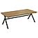Colmar 3-piece Trestle Occasional Table Set Golden Oak and Gunmetal by Coaster