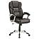 Kaffir Adjustable Height Office Chair Dark Brown and Silver by Coaster