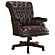 Calloway Tufted Adjustable Height Office Chair Dark Brown by Coaster