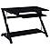 Mallet Computer Desk w/Bottom Shelf Black by Coaster