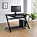 Mallet Computer Desk w/Bottom Shelf Black by Coaster