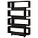 Reid 4-tier Open Back Bookcase Cappuccino by Coaster