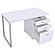 Brennan 3-drawer Office Desk White by Coaster