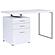 Brennan 3-drawer Office Desk White by Coaster