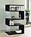 Emelle 4-tier Bookcase Black and Clear by Coaster