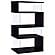 Emelle 4-tier Bookcase Black and Clear by Coaster